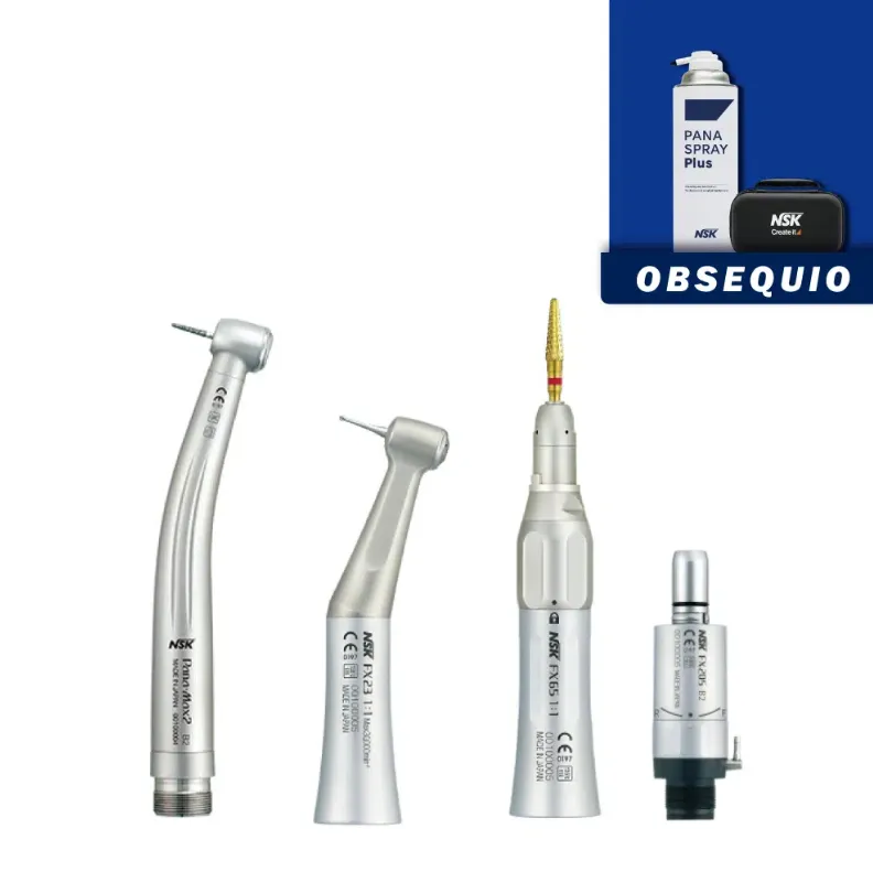 KIT PROFESIONAL FX PANAMAX2 FX23 + ESTUCHE PARA PIEZAS DE MANO NSK (21 CMX11 CMX5 CM) + ACEITE LUBRICANTE PANASPRAY PLUS (480ml) X UNIDAD